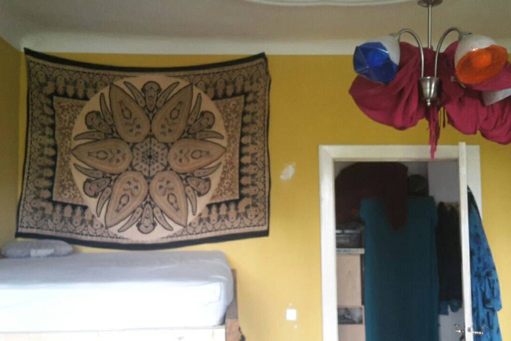 the high bed and entry to the room you will get