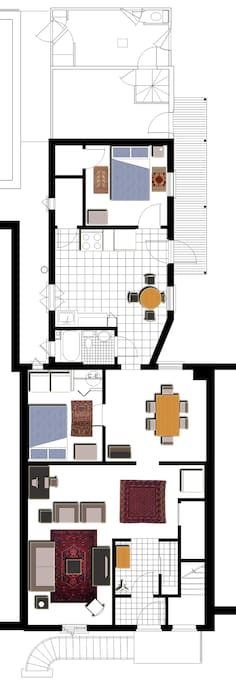 Le plan de l'appartement