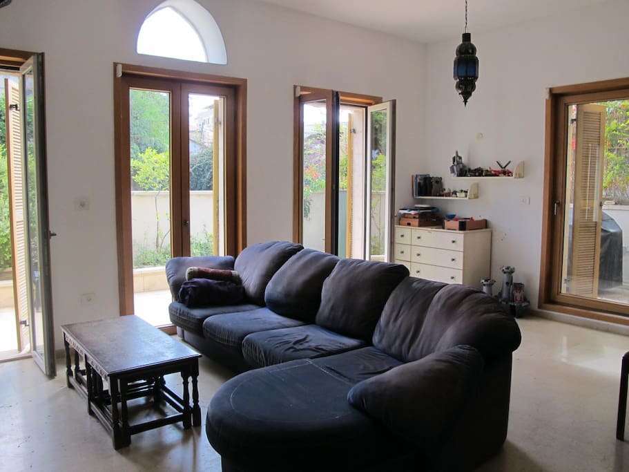 Lounge leading to garden