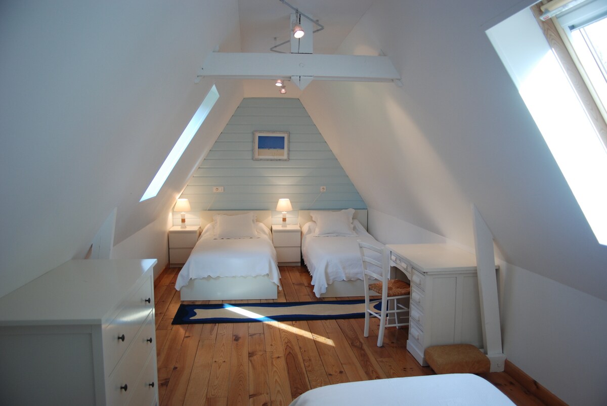 Blauwe slaapkamer vloermodule