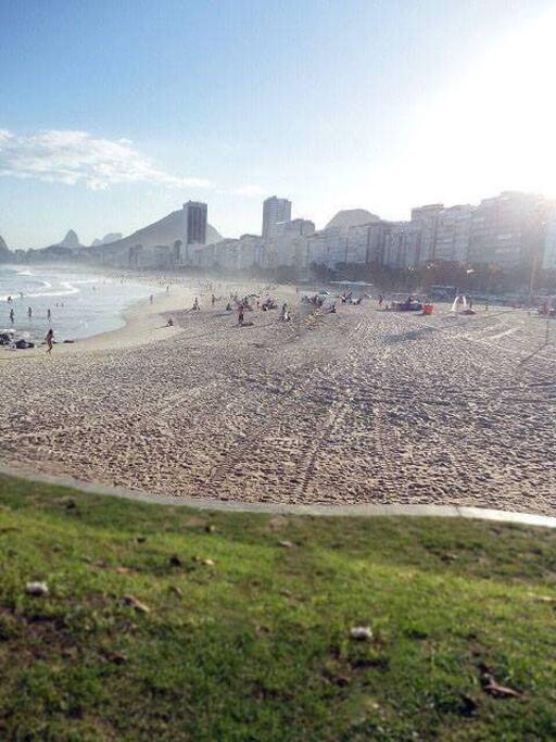 Playa de Leme en Copacabana