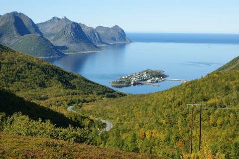 Renovated house at the shore line
