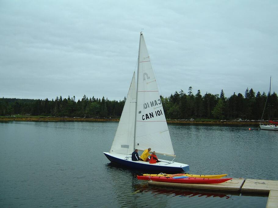 Enjoy our kayaks while you are here!
