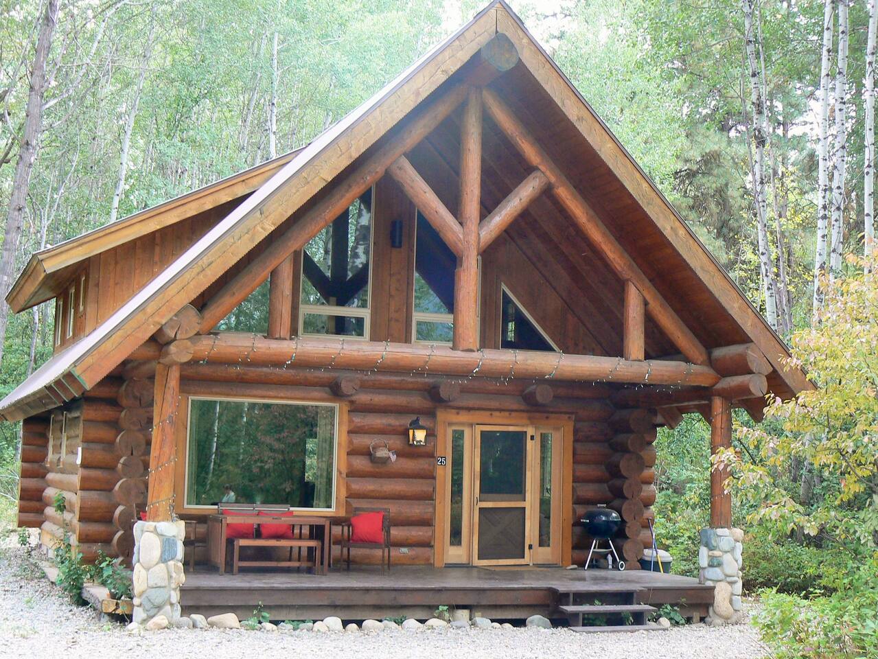 Log Cabin With River Trail Pool Sauna Hot Tub Cabins For