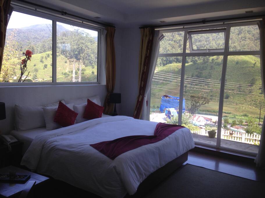 View from the bed