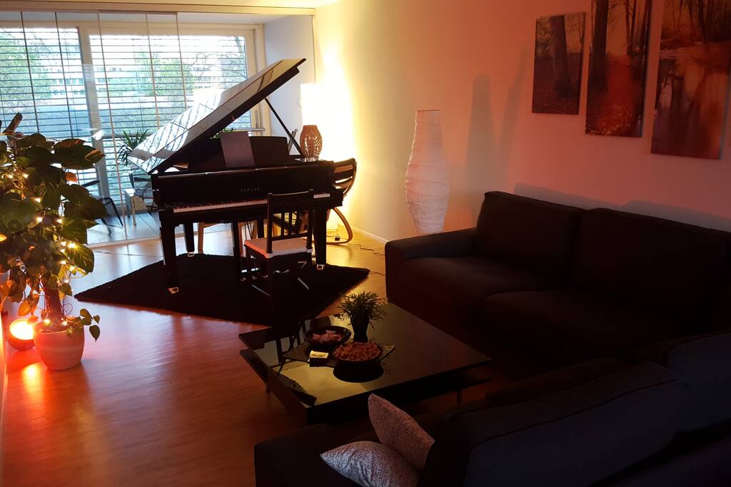 View from living room facing indoor patio