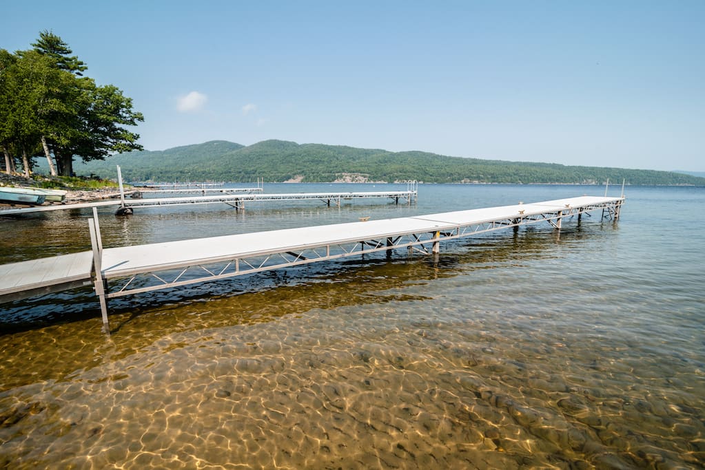 A sandy swim area is a rare find!