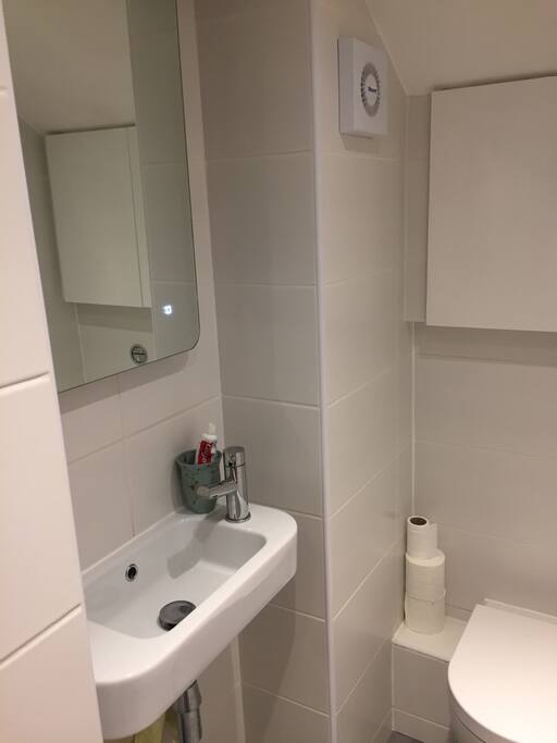 adjacent private shower-room