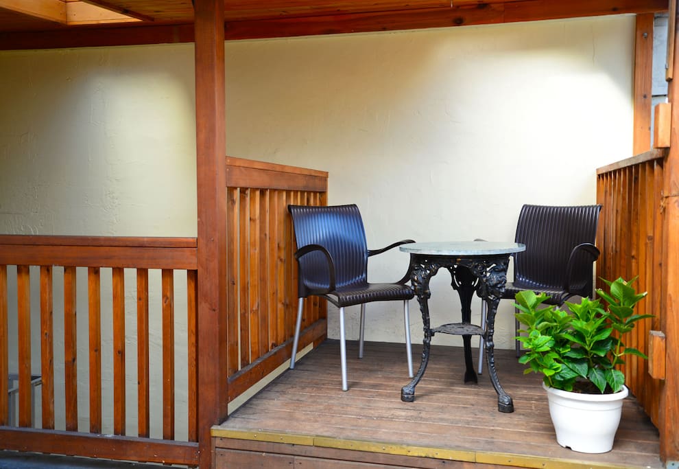 Vancouver B&B external patio