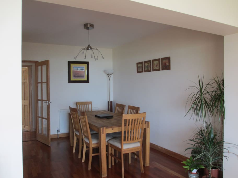 The dining area.