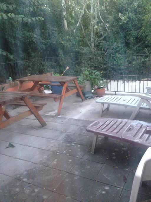 Patio - view from one of the bedroom windows