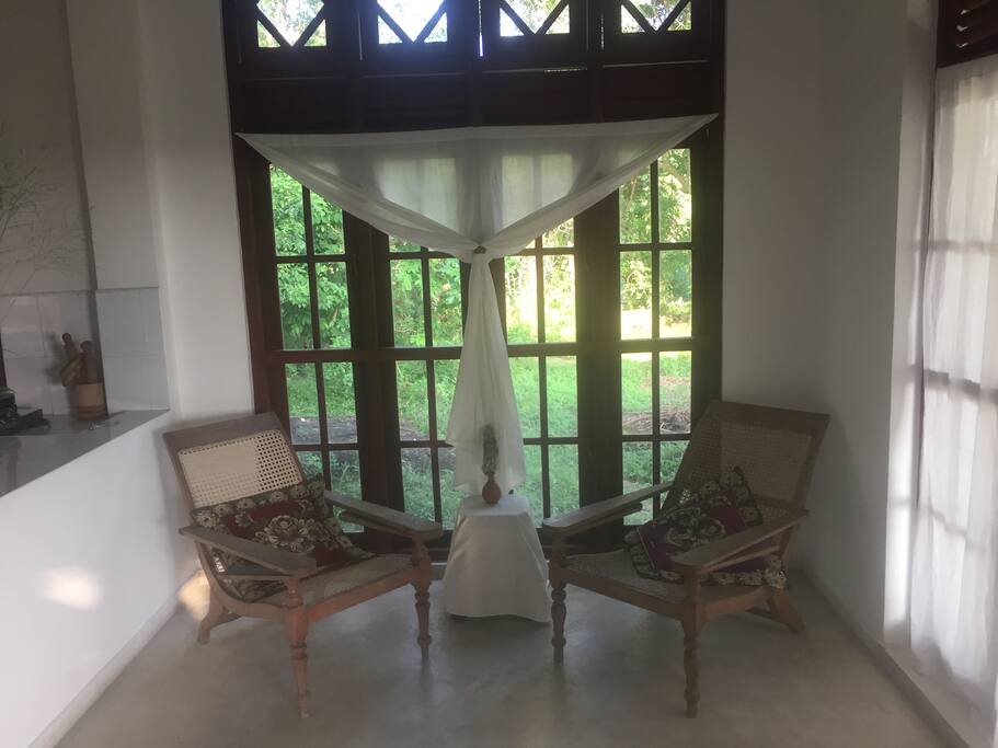 The living room.