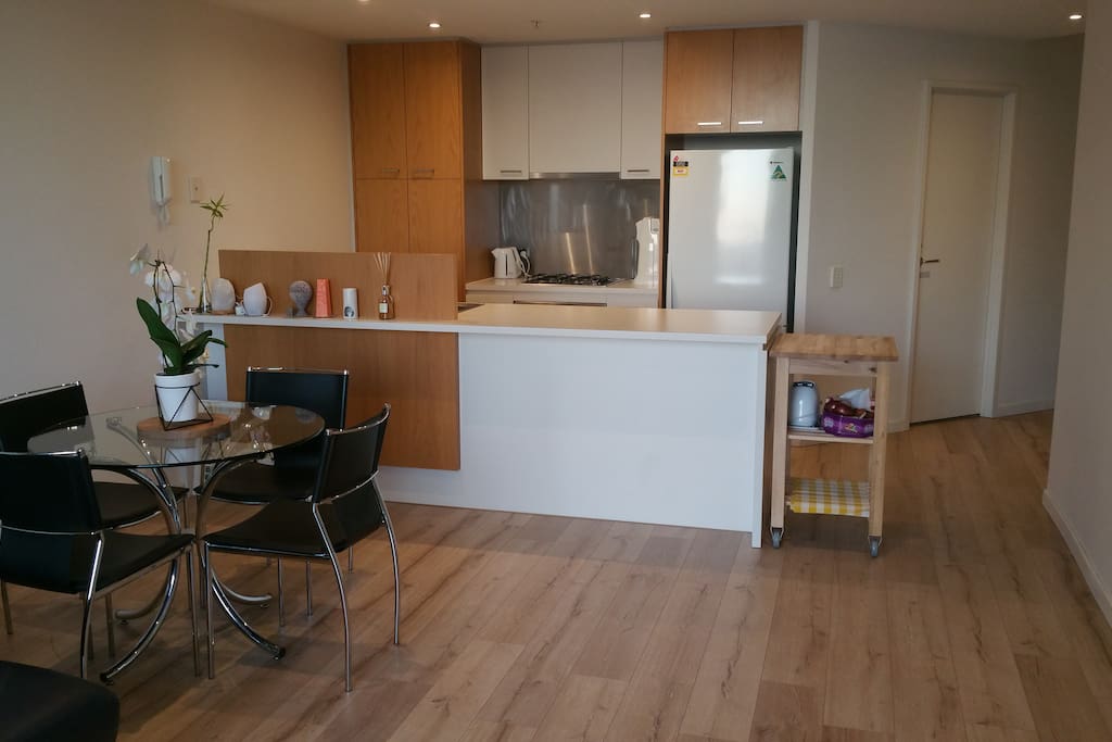 Lounge and kitchen area