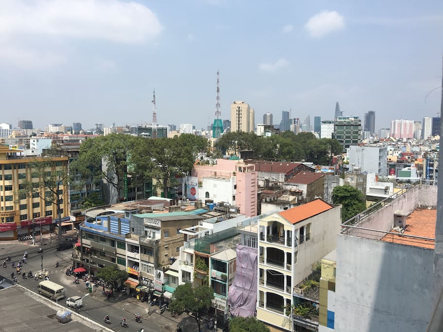 View of district 1 and city