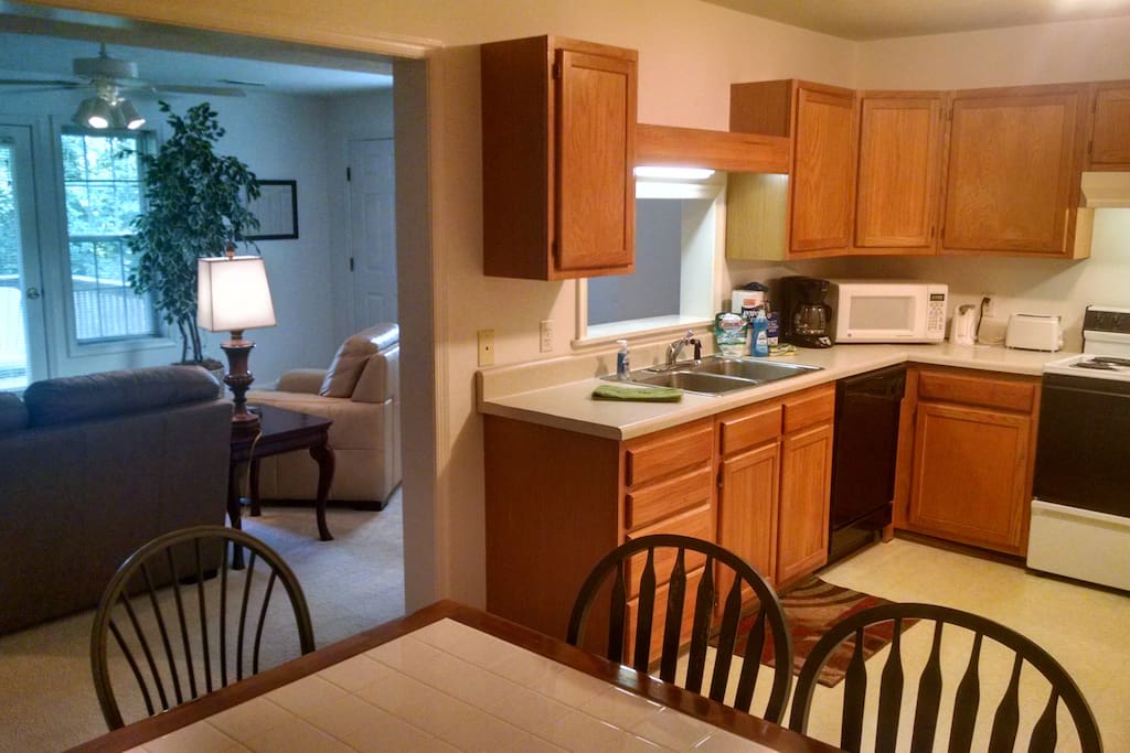 Single level apartment or two bedroom town home