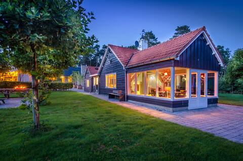Charming cottage in the middle of the woods.