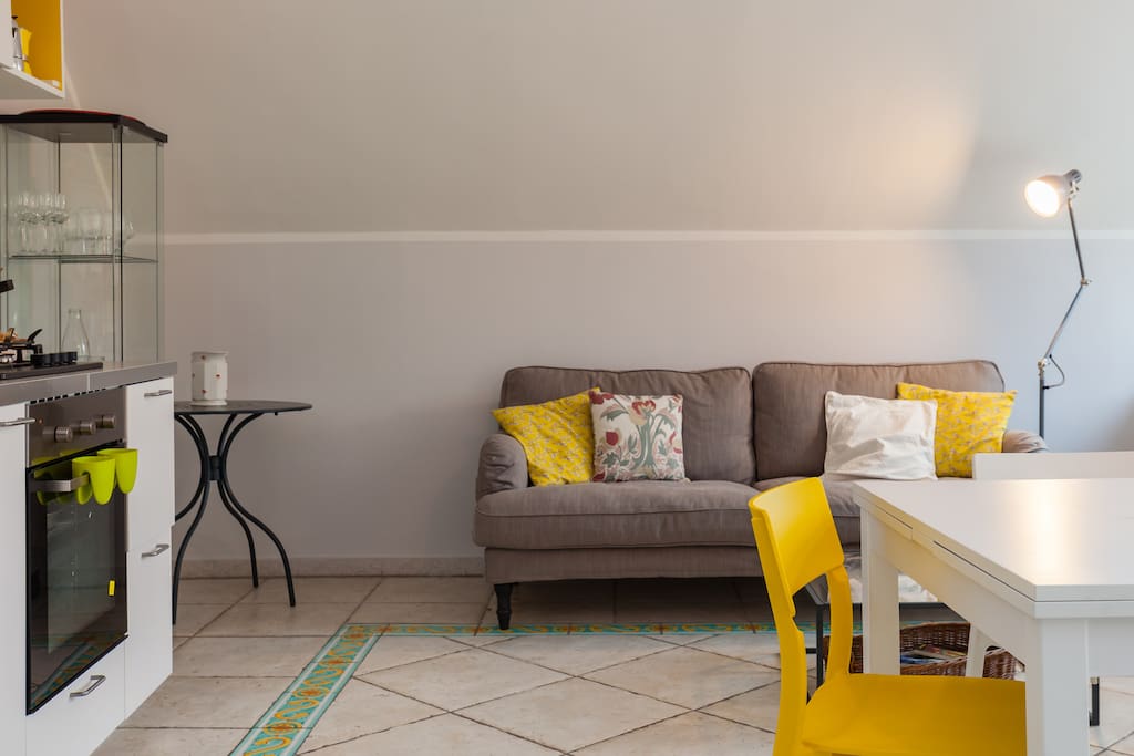 Living room with Kitchenette