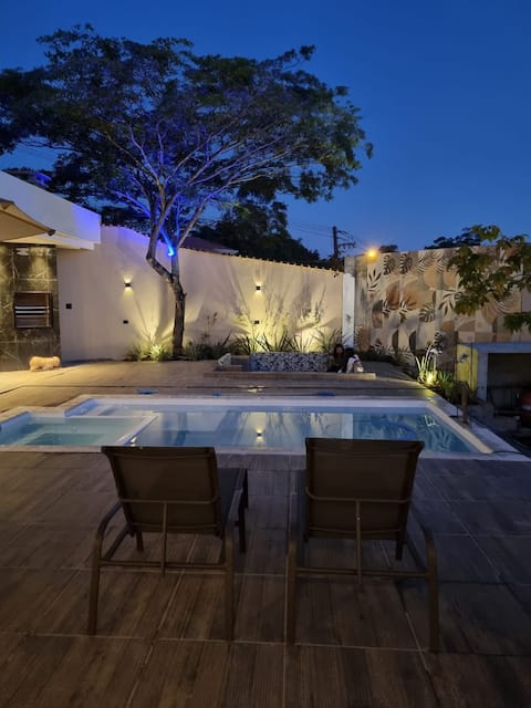 Modern House with Heated Pool and Recreational Amenities