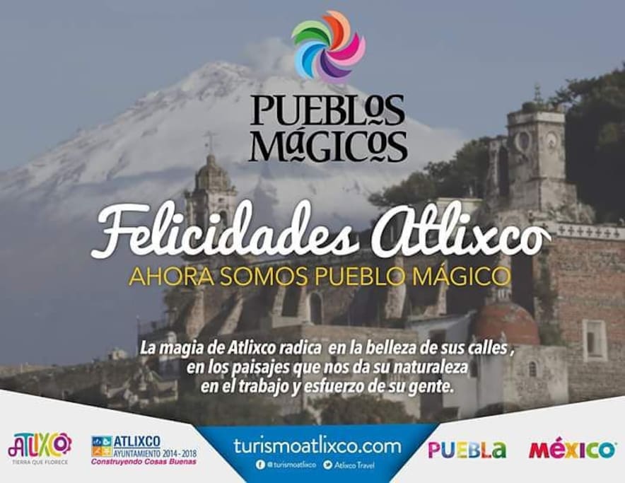Atlixco ha recibido la denominación de "Pueblo Mágico"