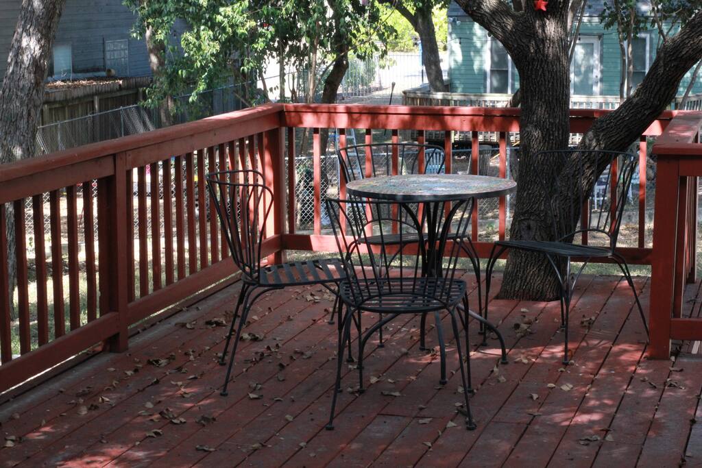 Large back deck, perfect for al fresco dining
