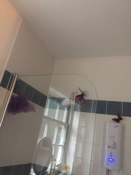 shower corner.