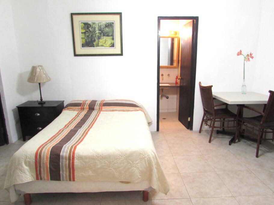 CAMA MATRIMONIAL Y COMEDOR