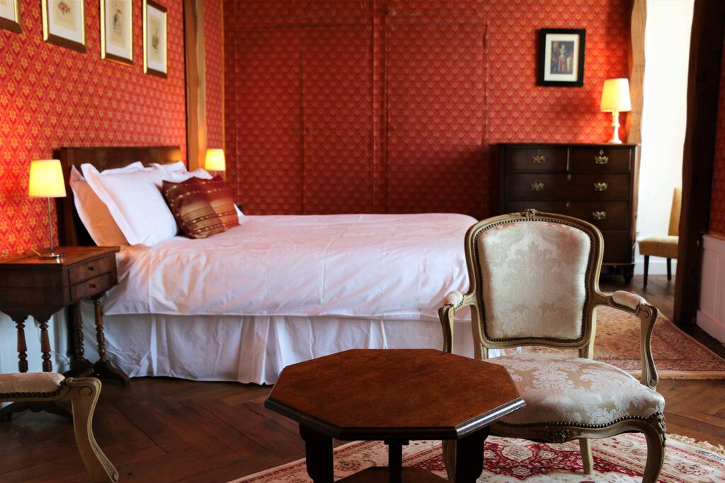 King-sized bed