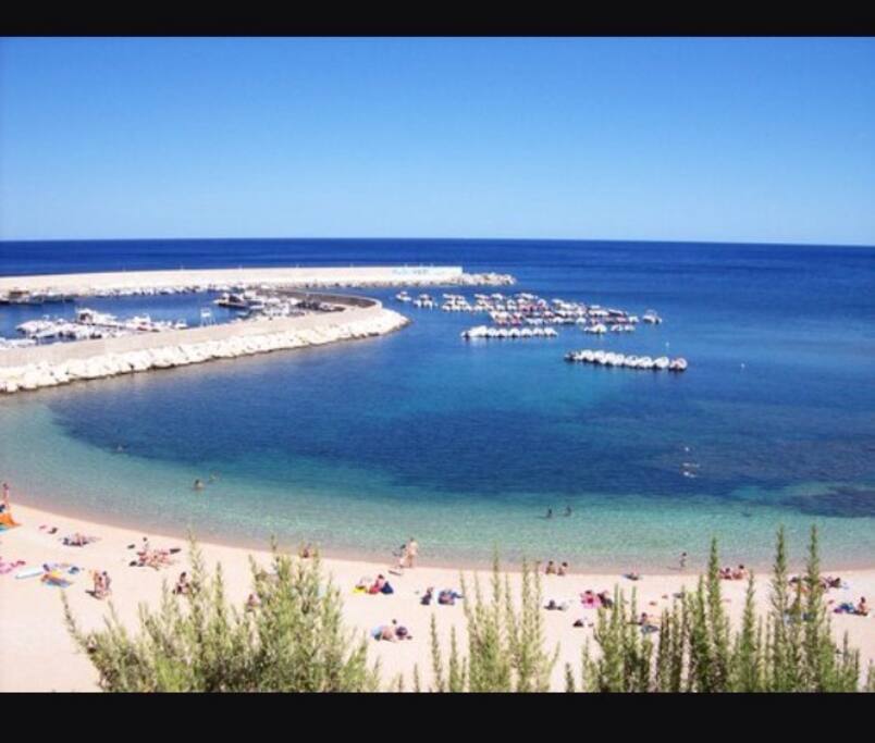 Spiaggia centrale sotto casa.