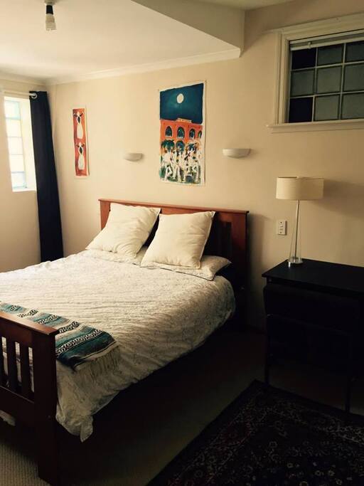 Spacious, Light bedroom with king bed.