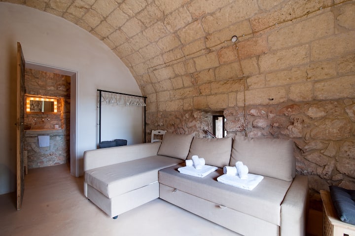 Canapé-lit double avec chaises longues