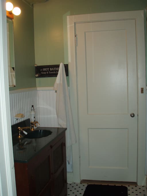 Master bathroom with shower