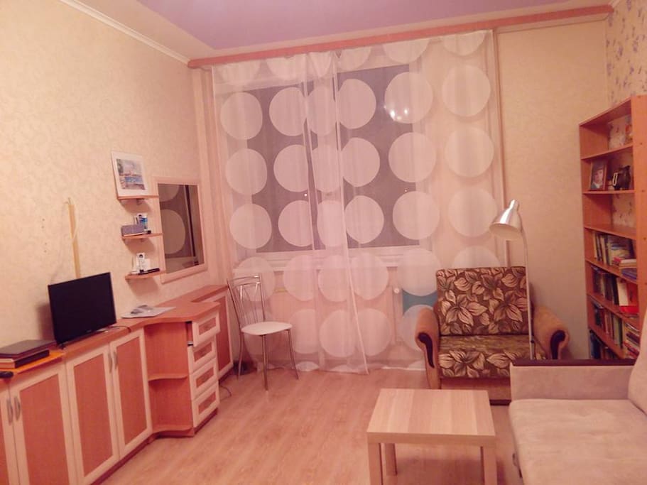 Sitting room & bedroom Гостиная-спальня