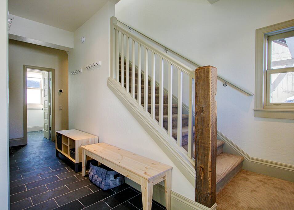 Great entryway to help keep your stuff organized!