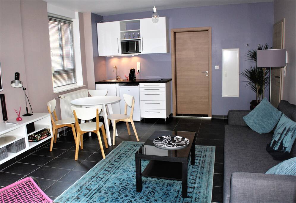 Espace cuisine avec équipements