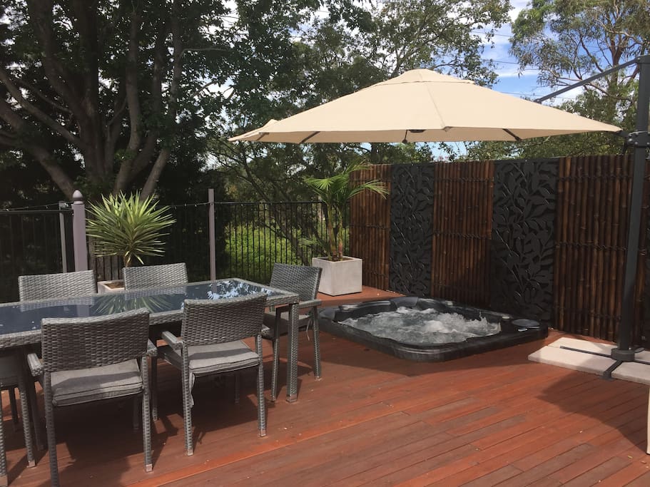 Spa and Outdoor Dining Table