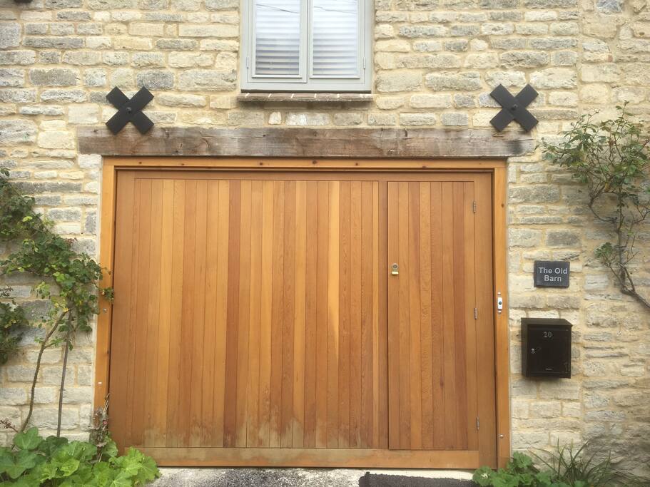 Entrance though garage side door