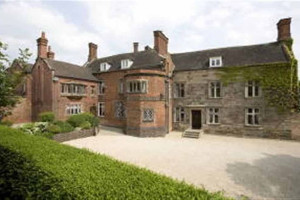This shows the main door and car parking area for the property.