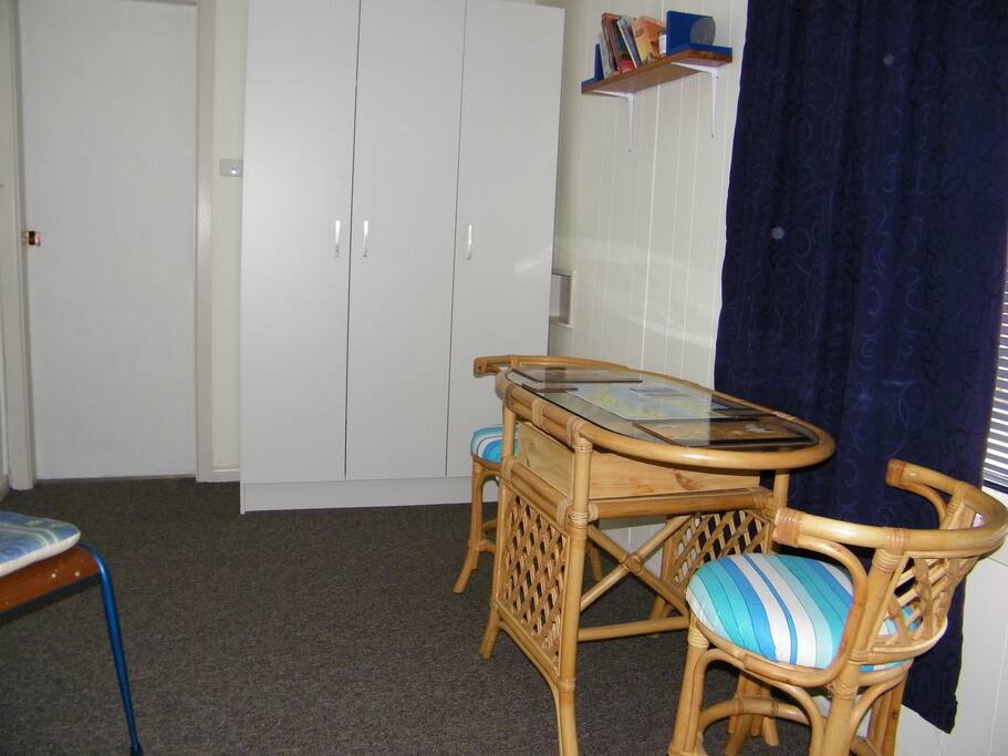 sitting area in bedroom