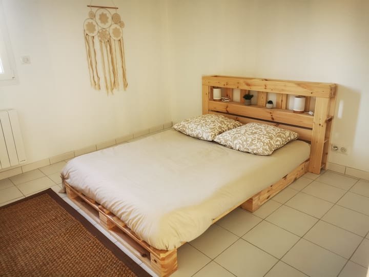 卧室2: 140 x 190张床。