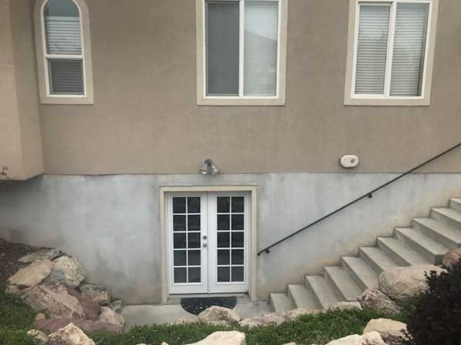 Entrance to Rental Unit on side of house.
