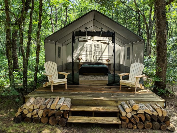 Glamping Gateway to the North Tents for Rent in Newaygo, Michigan, United States Airbnb