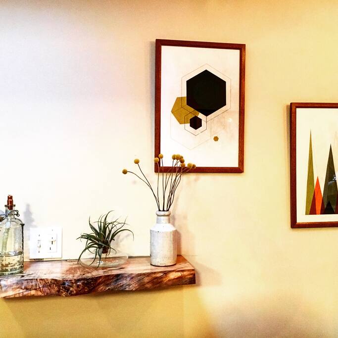 maple burl and mid-century charm