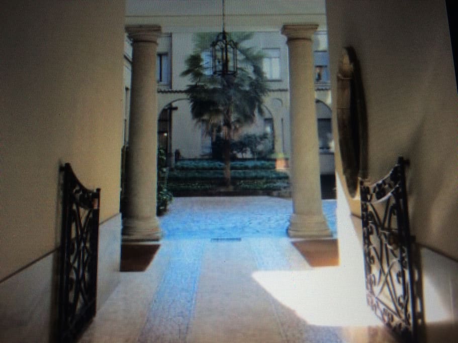 The entrance