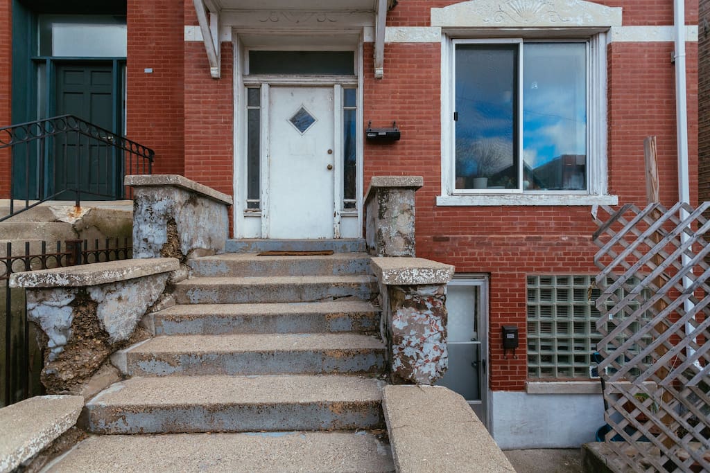 Legendary World-Renowned Chicago Front Stoop. Many a great days & nights spent hanging out here watching the hipsters walk by.