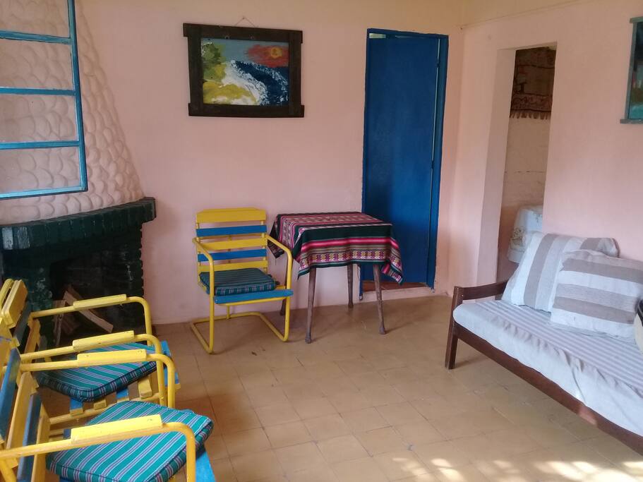 Estar c/ estufa (hogar) a leña