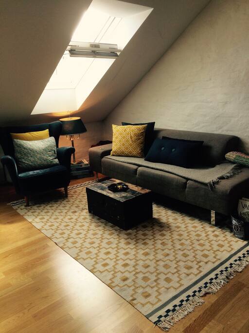Enjoy our cozy and sunny living room.