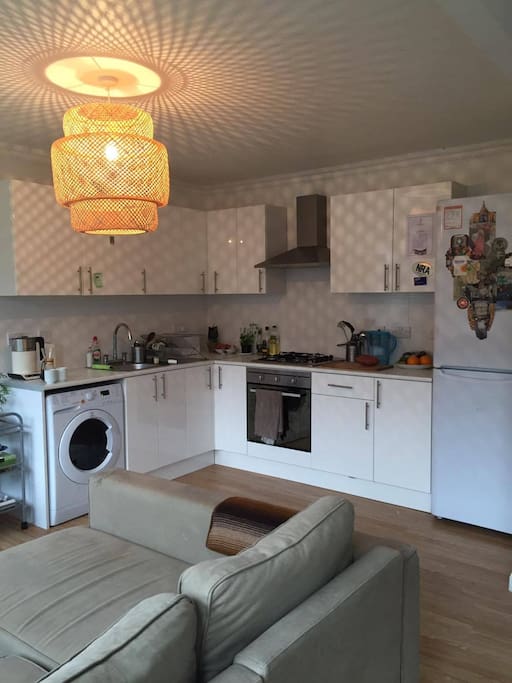 Kitchen (yes, that's a laundry machine!).