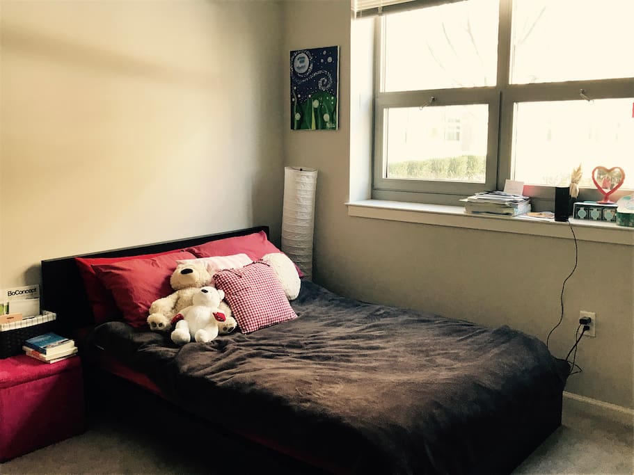 Bedroom with full size bed