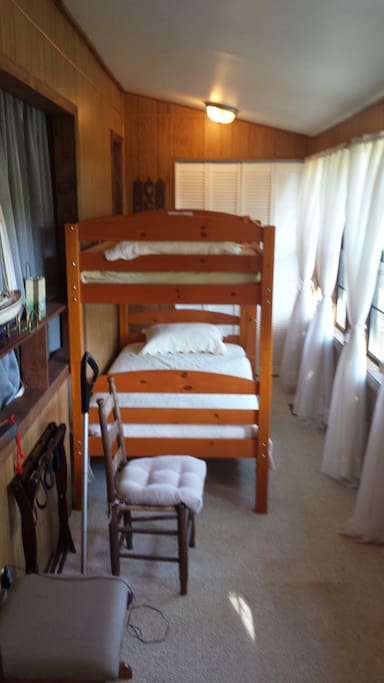 Porch room used as sleeping area