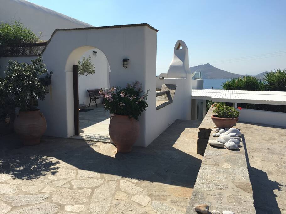 Side entrance to the house.